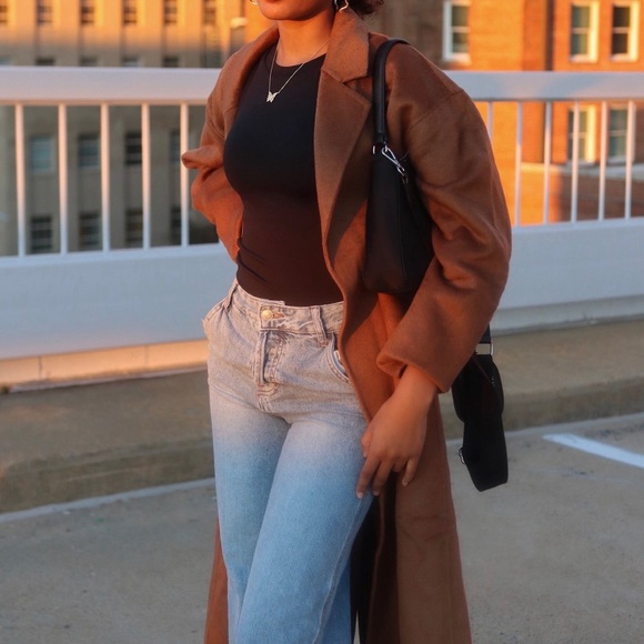 Handmade wool-blend, double-breasted longline coat - Picture 6 of 6